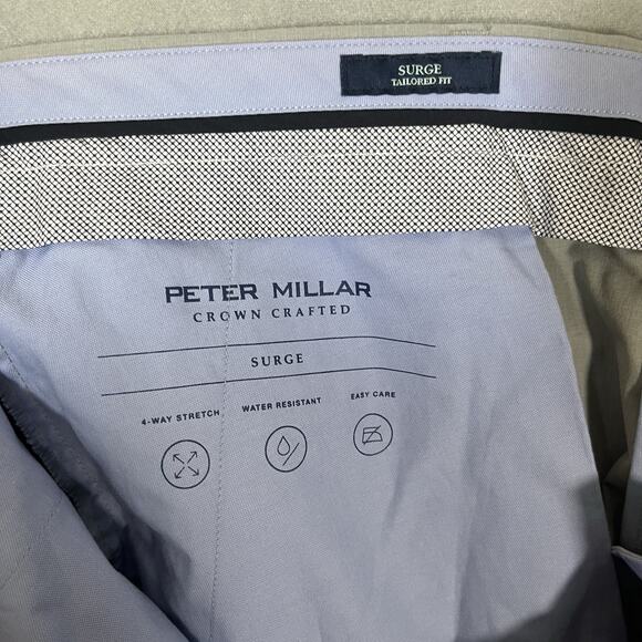 NWT Peter Millar Crown Crafted Surge Performance Trouser Gale Grey 40x30 - Picture 5 of 12